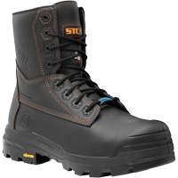 Bottes de travail Metpro Flex avec protecteur m&eacute;tatarsien, Cuir, Taille 4, Imperm&eacute;able Sécurité Médic