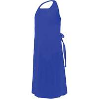 CoverMe Apron with Die-Cut Neck, Polyurethane, 45" L x 35" W, Blue Sécurité Médic