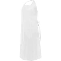 CoverMe Apron with Die-Cut Neck, Polyurethane, 45" L x 35" W, White Sécurité Médic