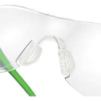 Adapt Lite Grey/Green Safety Glasses, Clear Lens, Anti-Fog/Anti-Scratch, ANSI Z87+/Meets/Exceeds CSA Z94.3 Sécurité Médic