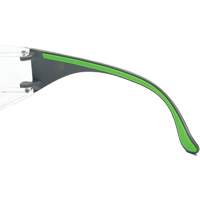Adapt Lite Grey/Green Safety Glasses, Clear Lens, Anti-Fog/Anti-Scratch, ANSI Z87+/Meets/Exceeds CSA Z94.3 Sécurité Médic
