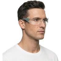 Adapt Lite Grey/Green Safety Glasses, Clear Lens, Anti-Fog/Anti-Scratch, ANSI Z87+/Meets/Exceeds CSA Z94.3 Sécurité Médic
