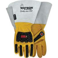 Storm Trooper Water-Resistant Gloves, Small, Cowhide Palm, Gauntlet Cuff Sécurité Médic
