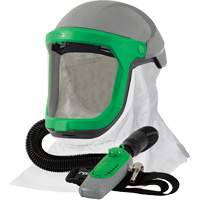 Z-Link Respirator with Tychem 4000 Shoulder Cape & C40, Facepiece Respirator/Welding Helmet Sécurité Médic