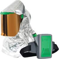 Z-Link Radiant Heat Respirator with Belt Mount & Blower, Facepiece Respirator/Headcover & Faceshield, Lithium-Ion Battery Sécurité Médic