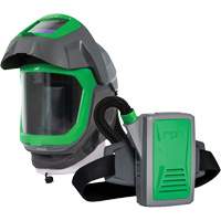 Z-Link Respirator Helmet with Face Seal, Visor & Belt Mount, Facepiece Respirator/Welding Helmet, Lithium-Ion Battery Sécurité Médic