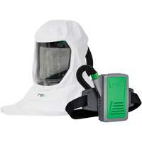 T-Link Respirator with Bump Cap, Breathing Tube, Belt-Mount & PX5 PAPR, Loose Fitting Hood & Faceshield, Lithium-Ion Battery Sécurité Médic
