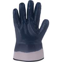 Horizon&reg; Navy Gloves with Pasted Cuffs, Medium, Nitrile Coating, Jersey/Cotton Shell Sécurité Médic