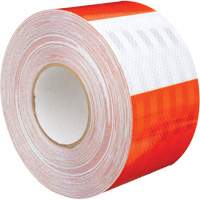High Intensity Grade Flexible Work Zone Sheeting 382VHIP, 5" W x 150' L, Orange and White Sécurité Médic