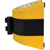 HAZLOK Safety Barrier System, Plastic, Magnetic Mount, 30', Black and Yellow Tape Sécurité Médic