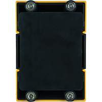 HAZLOK Safety Barrier System, Plastic, Magnetic Mount, 30', Black and Yellow Tape Sécurité Médic