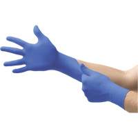 MICROFLEX N21 Disposable Gloves, 6.5/7/Small, Nitrile, 4.7-mil/5.5-mil, Powder-Free, Cobalt, Class 2 Sécurité Médic