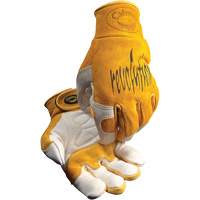 Caiman&reg; Premium TIG/MIG Welder's Gloves with Hook & Loop Closure, Split Cowhide, Size Medium Sécurité Médic