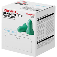 Bouchons d'oreilles en mousse &agrave; basse pression Maximum Lite de Howard Leight, Vrac - Boîte Sécurité Médic