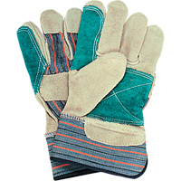 Double-Palm Fitters Gloves, Large, Split Cowhide Palm, Cotton Inner Lining Sécurité Médic