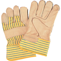 Standard-Duty Dry-Palm Fitters Gloves, Ladies, Grain Cowhide Palm, Cotton Inner Lining Sécurité Médic
