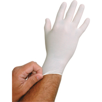 Gants jetables BioTek, Petit, Latex, 6 mils, Poudr&eacute;s, Blanc Sécurité Médic