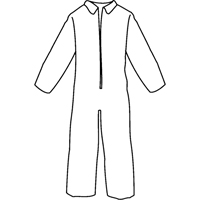 Pyrolon&reg; Plus 2 Disposable FR Coveralls, Small, Blue, FR Treated Fabric Sécurité Médic