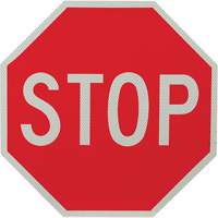 Double-Sided "Stop/Slow" Traffic Control Sign Sécurité Médic