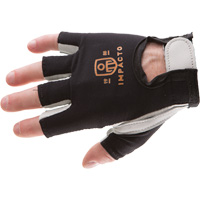 Anti-Impact Left-Hand Glove, X-Small, Goatskin/Split Leather Palm, Hook & Loop Cuff Sécurité Médic