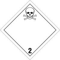Toxic Gas TDG Placard, Plastic Sécurité Médic