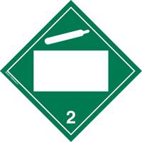 Non-Toxic Gas TDG Placard, Plastic Sécurité Médic