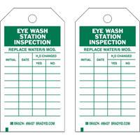 Inspection Record Tags, Polyester, 4" W x 7" H, English Sécurité Médic
