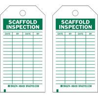 Inspection Record Tags, Polyester, 4" W x 7" H, English Sécurité Médic