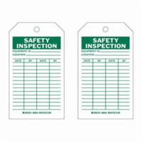 Safety Inspection Tags, Polyester, 4" W x 7" H, English Sécurité Médic