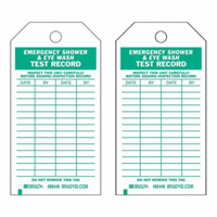 Test Record Tags, Polyester, 4" W x 7" H, English Sécurité Médic