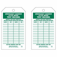 Test Record Inspection Tags, Paper, 4" W x 7" H, English Sécurité Médic