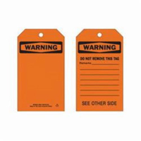 Self-Laminating Safety Tags, Polyester, 4" W x 7" H, English Sécurité Médic