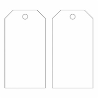 Blank Accident Prevention Tags, Metal, 3" W x 5-3/4" H Sécurité Médic