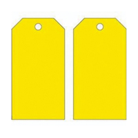 Blank Accident Prevention Tags, Metal, 3" W x 5-3/4" H Sécurité Médic