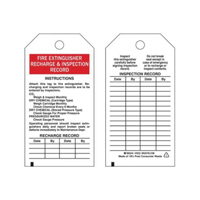 Inspection Record Tags, Polyester, 3" W x 5-3/4" H, English Sécurité Médic