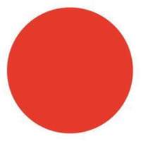 &eacute;tiquettes rondes inscriptibles, Cercle, 1,5" lo x 1,5" la, Rouge Sécurité Médic