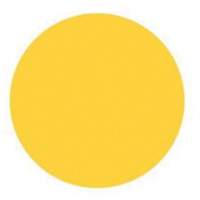 &eacute;tiquettes rondes inscriptibles, Cercle, 3" lo x 3" la, Jaune Sécurité Médic