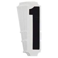 Quick-Align&reg; Individual Gothic Number and Letter Labels, 1, 4" H, Black Sécurité Médic