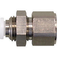 Raccord de cloison femelle filet&eacute;e Topfit, 1/4" dia., Polym&egrave;re Sécurité Médic