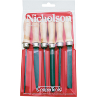 6-Piece American Pattern File Set, 6 Pcs Sécurité Médic