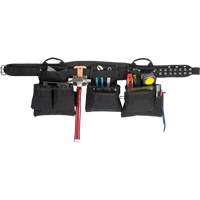 Ceinture &agrave; outils professionnelle pour menuisier, Polyester, Noir Sécurité Médic