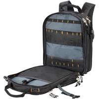 Sacs &agrave; dos pour outils &agrave; 75 pochettes, 13" lo x 17-1/2" la, Noir, Nylon Sécurité Médic