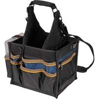 Large Electrical & Maintenance Tool Carrier, Polyester, 23 Pockets, Black Sécurité Médic