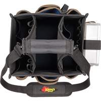 Large Electrical & Maintenance Tool Carrier, Polyester, 23 Pockets, Black Sécurité Médic