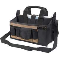Center Tray Tool Bag, Canvas, 16 Pockets, Black Sécurité Médic