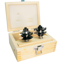 Jeux de fraises pour montants &amp; traverses &agrave; 2 cannelures Sécurité Médic