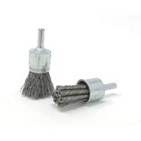 Crimped Wire End Brush, 3/4" Dia., 0.014" Wire Dia., 1/4" Shank Sécurité Médic