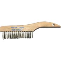 Brosses de nettoyage &agrave; manche en patin, Acier inoxydable, 4 x 16 rangs de fils, Longueur 10" Sécurité Médic