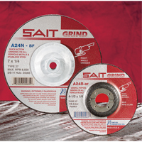 A24N Fast Grinding Wheel, 6" x 1/4", 7/8" Arbor, Aluminum Oxide, Type 27 Sécurité Médic