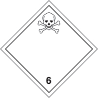TDG Shipping Labels, Class 6.1, Toxic Substances, Paper Sécurité Médic